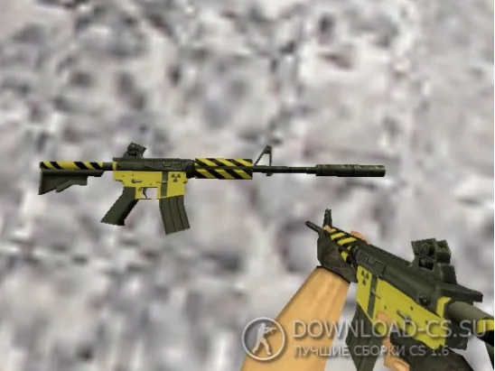 Модель M4A4 «Nuclear» для CS 1.6