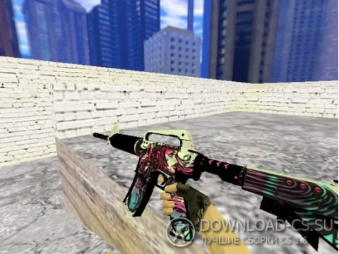 Модель HD M4A1-S «Neo-Noir» для CS 1.6