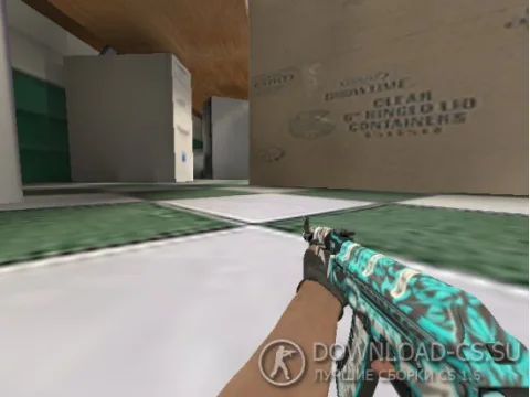Модель AK-47 «Снежная буря — Frontside Misty» для CS 1.6