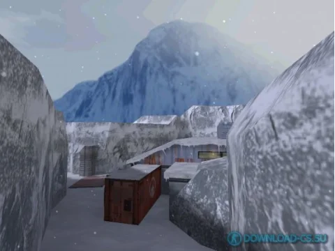 Карта de_nuke_snow для КС 1.6