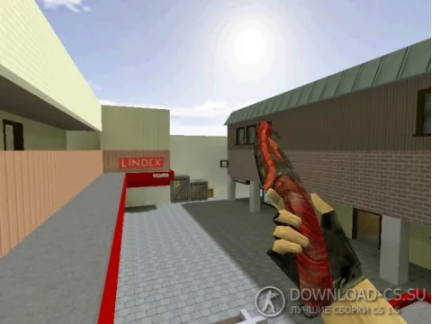 Модель ножа «Gut Knife | Vampire» с анимацией осмотра для CS 1.6