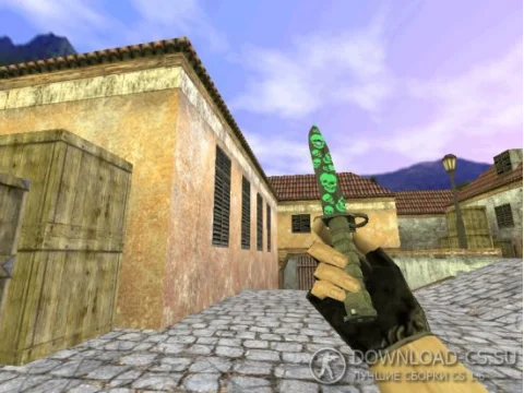 Модель ножа HD «Bayonet | Skull Pattern» для CS 1.6