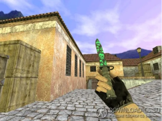Модель ножа HD «Bayonet | Skull Pattern» для CS 1.6