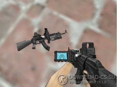 Модель AK-47 «Custom Battle» для CS 1.6