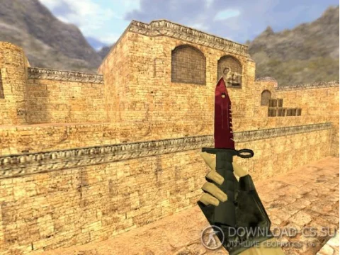 Модель ножа HD «M9 Bayonet | Gamma Doppler: Ruby» для CS 1.6