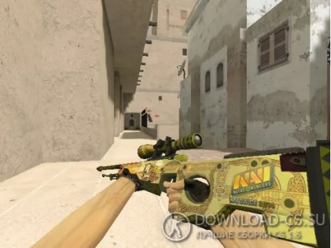 Модель HD AWP «Dragon Lore» с наклейками для CS 1.6