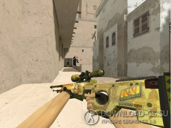 Модель HD AWP «Dragon Lore» с наклейками для CS 1.6