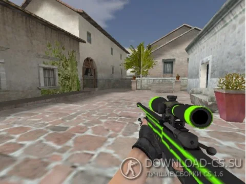 Модель AWP «Green Line — Зеленая линяя» для CS 1.6