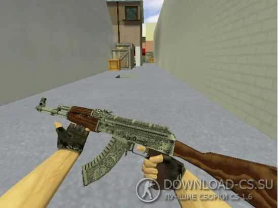 Модель HD AK-47 «Cartel» с анимацией осмотра для CS 1.6