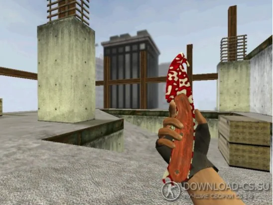 Модель ножа «Gut Knife | Streaks» для CS 1.6