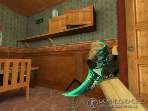 Модель ножа HD «Karambit | Dreamer Blue» для CS 1.6