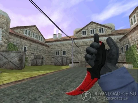 Модель ножа «Karambit | Crimson Web» для CS 1.6