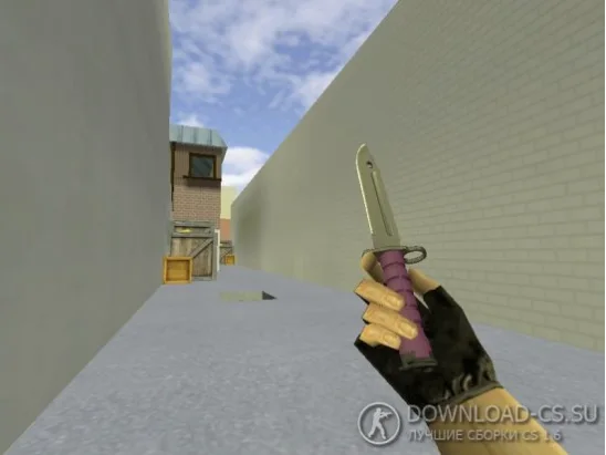 Модель ножа «Bayonet | Ultraviolet v2» для CS 1.6