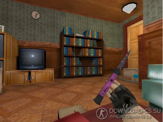 Модель ножа HD «Stiletto | Pink DDpat» для CS 1.6