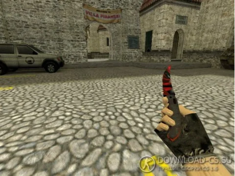 Модель ножа HD «Flip Knife | Crimson Ruby» для CS 1.6