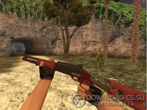 Модель HD XM1014 «Red Leather» для CS 1.6