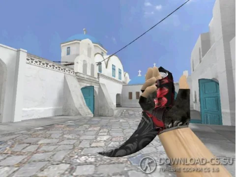 Модель ножа HD «Karambit | Red Khokhloma» для CS 1.6