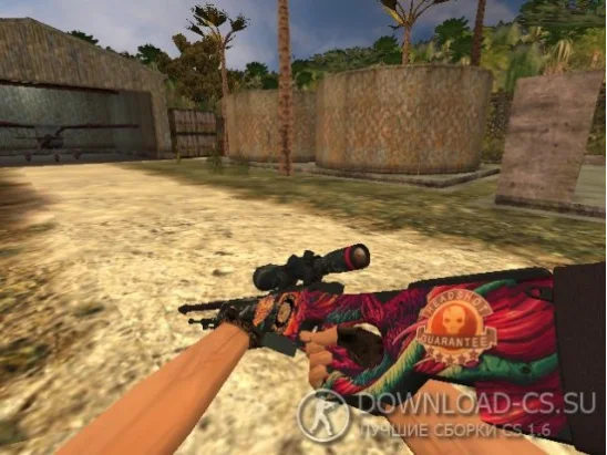 Модель HD AWP «Hyper Beast» с наклейками для CS 1.6