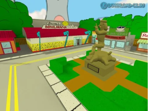 Карта de_simpsons для CS 1.6