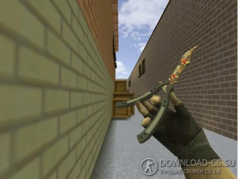 Модель ножа HD «Butterfly Knife | Paw» для CS 1.6