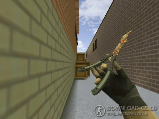 Модель ножа HD «Butterfly Knife | Paw» для CS 1.6