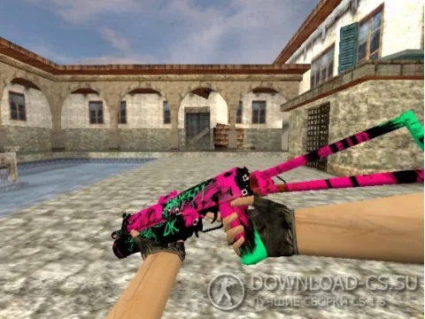 Модель HD PP-19 Bizon «Neon Revolution» для CS 1.6
