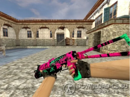 Модель HD PP-19 Bizon «Neon Revolution» для CS 1.6