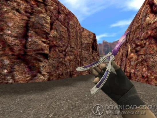 Модель ножа HD «Butterfly Knife | Specy» для CS 1.6