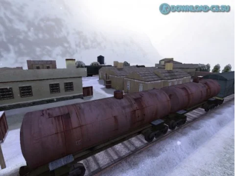 Карта awp_winter_train_station для CS 1.6