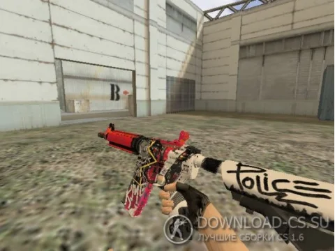 Модель HD M4A4 «WildStyle» CS 1.6