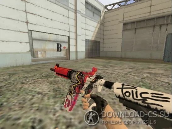 Модель HD M4A4 «WildStyle» CS 1.6