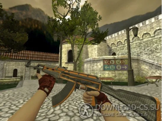 Модель HD AK-47 «Rhombrero» для CS 1.6