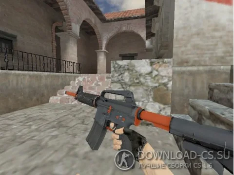 Модель HD M4A1-S «Нитро» для CS 1.6