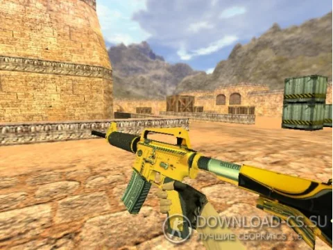 Модель HD M4A1-S «Supercharged» для CS 1.6