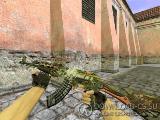 Модель HD AK-47 «Skulliosis» для CS 1.6