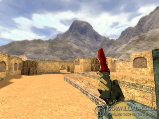 Модель ножа HD «Huntsman | Crimson Web» для CS 1.6