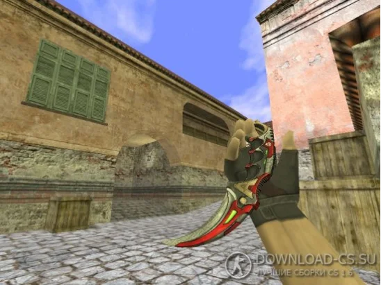 Модель ножа HD «Karambit | Cyberium» для CS 1.6
