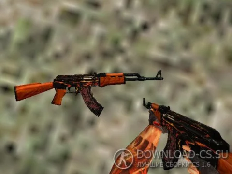 Модель AK-47 «Fire» для CS 1.6