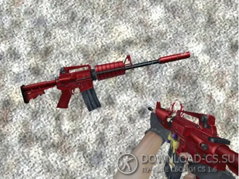 Модель M4A1 «Новогодняя» для CS 1.6