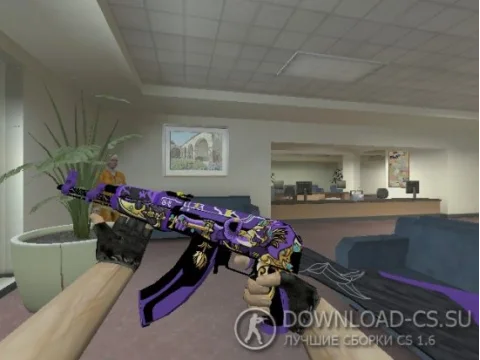 Модель HD AK-47 «Ganesha» для CS 1.6