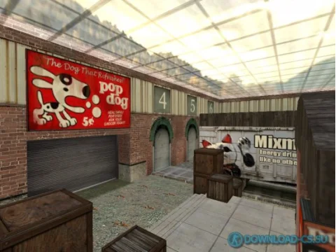 Карта fy_trainhall2c для КС 1.6