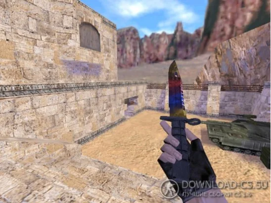 Модель ножа HD «M9 Bayonet | Marble Fade» для CS 1.6