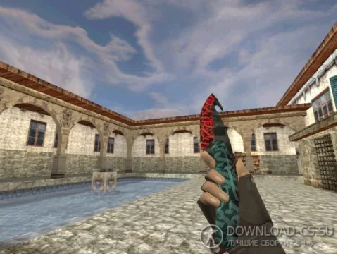 Модель ножа HD «Gut Knife | Calligraffiti» для CS 1.6