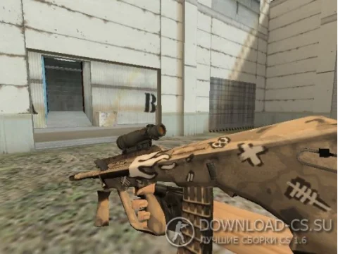 Модель HD AUG «Desert Revolt» для CS 1.6