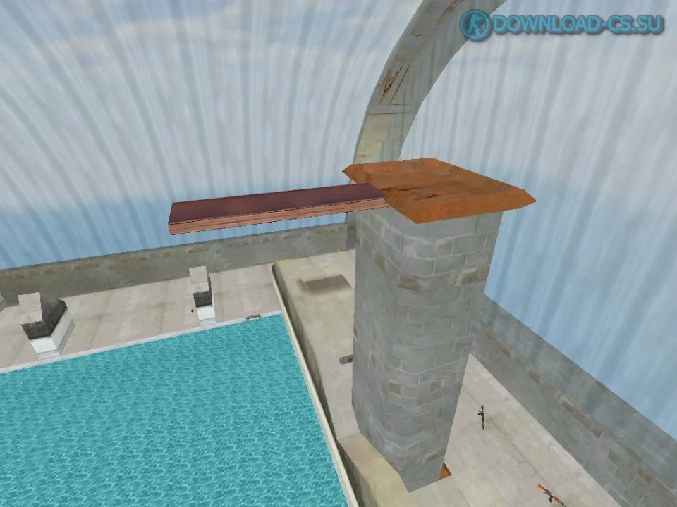 Карта aim_ak-colt_pool для CS 1.6