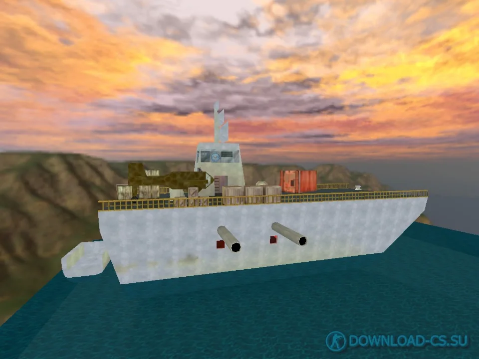 Карта cs_omahabeach_day для КС 1.6