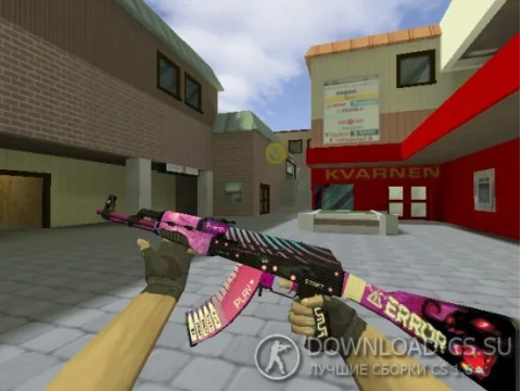 Модель AK-47 «Dark Vaporwave» для CS 1.6