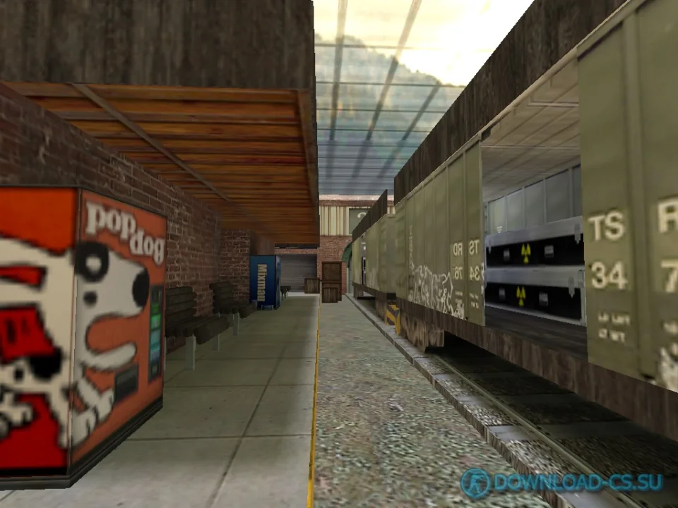Карта fy_trainhall2c для КС 1.6