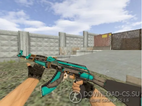 Модель HD AK-47 «Overdrive» для CS 1.6