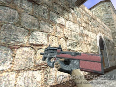 Модель HD P90 «Bark Beetle Red» для CS 1.6
